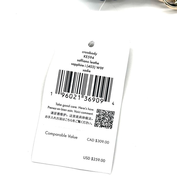 Kate Spade Sadie Crossbody Bag Blue (NWT) - Picture 10 of 10